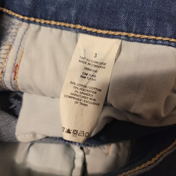 Garage Medium Wash High Rise Jeans-Red Stripe - Picture 11 of 16